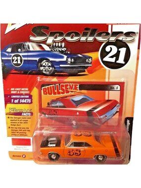 Die Cast Johnny Lightning Spoilers 1970 Dodge Dart Swinger Orange 1:64 Car